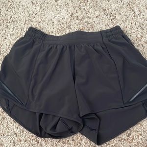 Lululemon black shorts size 10 tall! perfect condition.